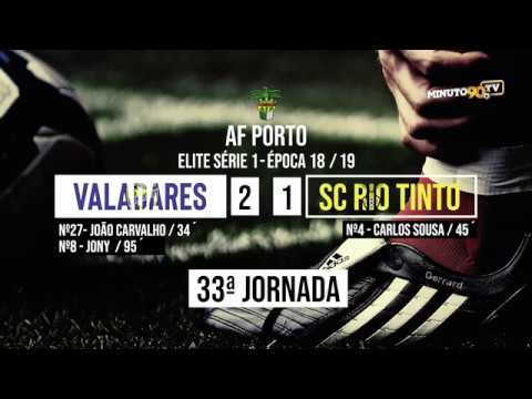 GOLOS - VALADARES GAIA 2-1 SC RIO TINTO - MINUTO90 TV