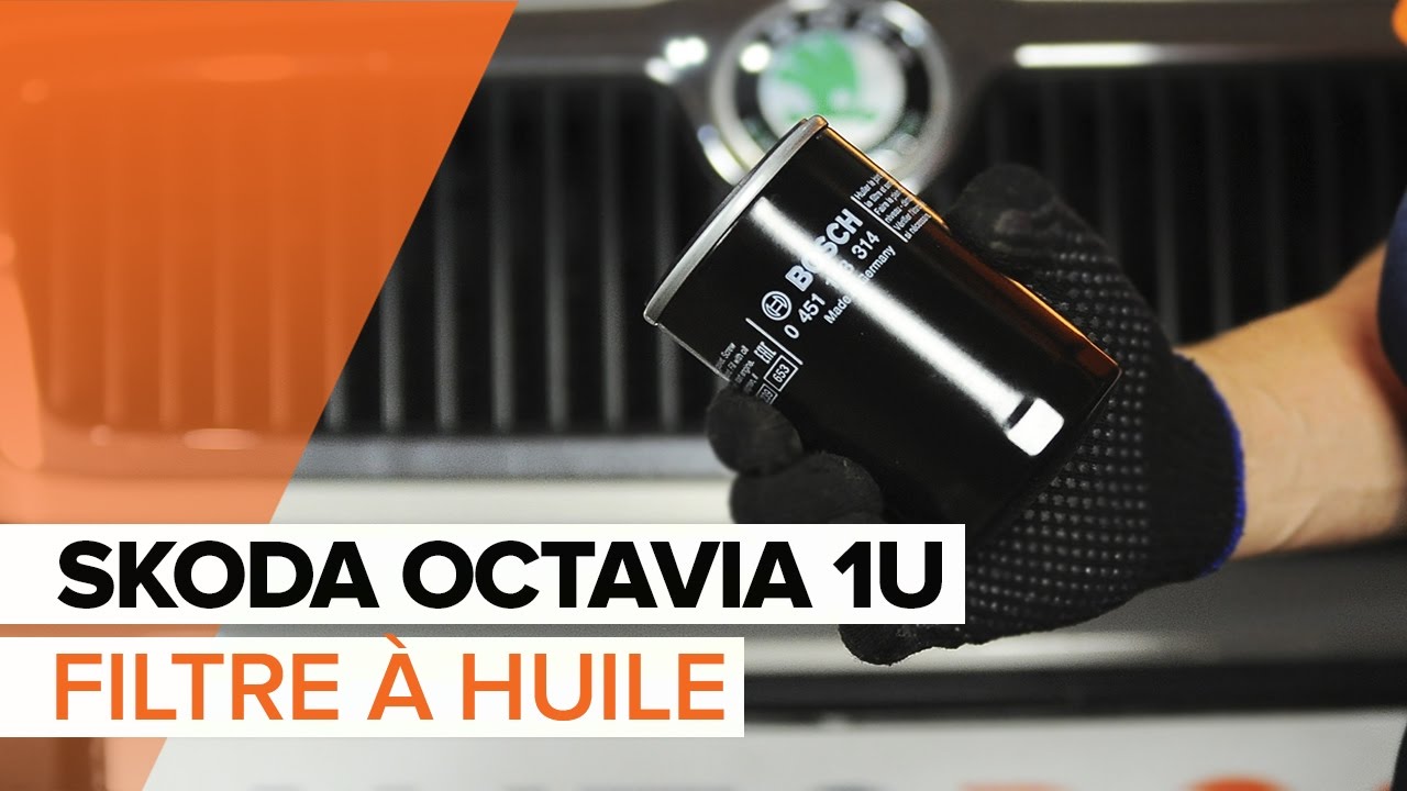 Comment changer : huile moteur et filtre huile sur Skoda Octavia 1U - Guide de remplacement