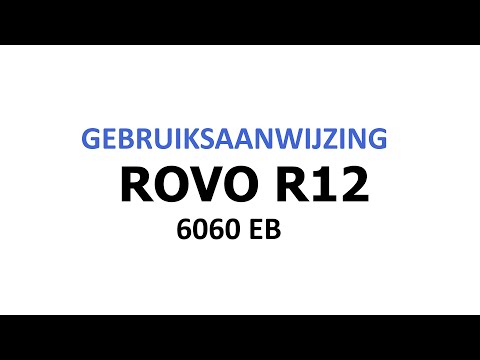 ROVO R12 6060, 6070 Ergo Balance gebruiksaanwijzing
