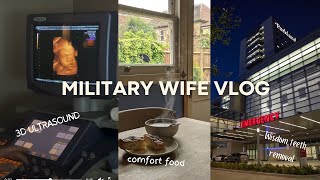 Military Wife Day in the Life: 3D Ultrasound, living on base, Wisdom teeth + more