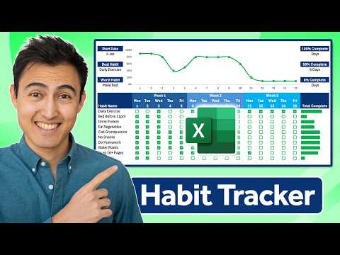 Free Habit Tracker Excel Template: Download Now!