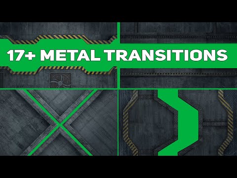 17+ Metal Transitions Green Screen | Graphics & Animation