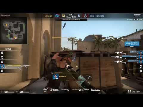 C9 Autimatic 1v3 Clutch (vs TheMongolz Mirage IEM Oakland 2017 Group)