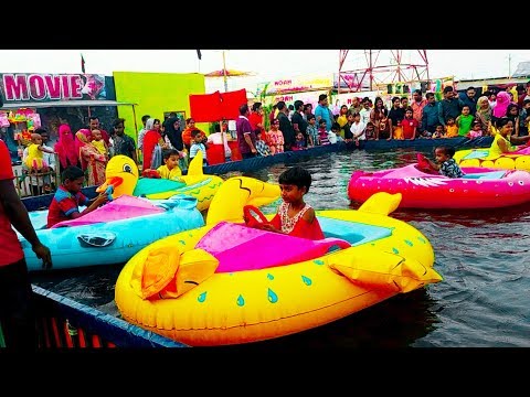 FLOATIES ! Elsa & Anna funny toddlers - Pool Party - Water fun Big float Splash Swim | lc109