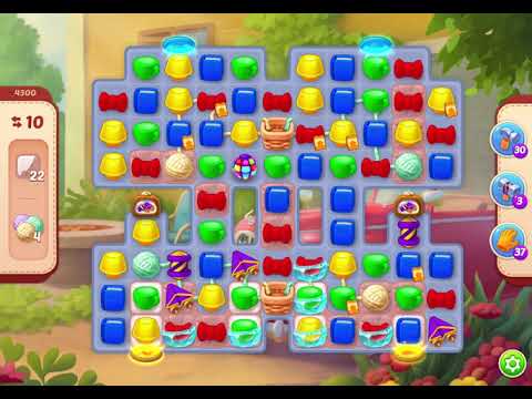 HomeScapes Level 4300 no boosters (14 moves)