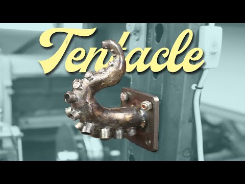 I made an octopus tentacle out of metal