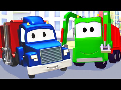 Super Kamion Carl i Kamion za Odvoz Smeća u Auto Gradu | Građevinski crtići za djecu sa kamionima