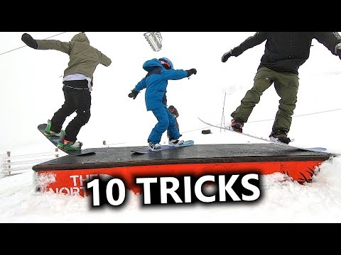 10 Snowboard Box & Rail Tricks with Tips