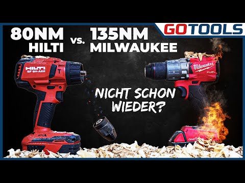 Duell der Giganten! Die stärksten 18V Akkuschrauber von Milwaukee und Hilti im Härtetest | Verlosung