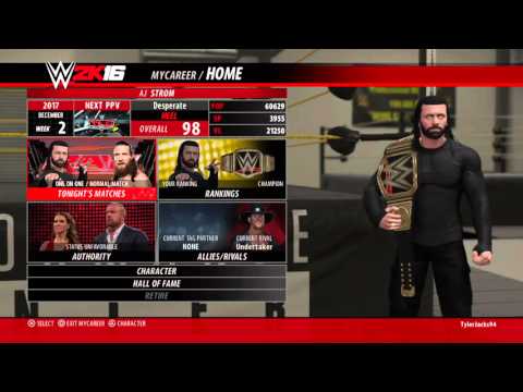 (AJ Storm Career) WWE 2k16 pt.32