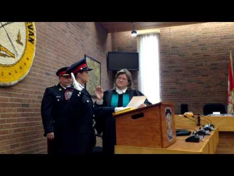 Michelle Pickering is sworn in as Constable (Part 2)