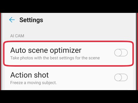 Enable & Use Auto scene optimizer | Camera Settings in LG Phones