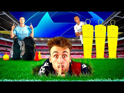 🏟️ HIDE AND SEEK in a CHAMPIONS LEAGUE STADIUM!!