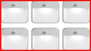 6 Pack Motion Sensing LED Nightlights for Safe, Bright Illumination
