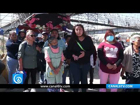 Vecinos exigen puente peatonal sobre la México -Puebla