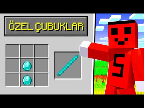 ÖZEL ÇUBUKLARIM VAR !! - Minecraft