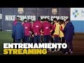 Entrenamiento del FC Barcelona previo al partido con el Las Palmas