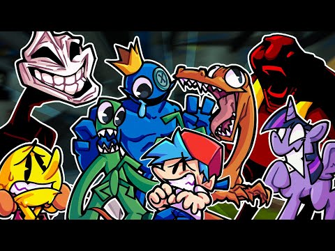 Friends To Your End but Different Characters Sing It 🎶 (FNF Rainbow Friends but Everyone Sings It)