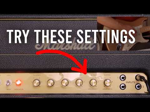 Try these settings on your Marshall SV20h 🤌