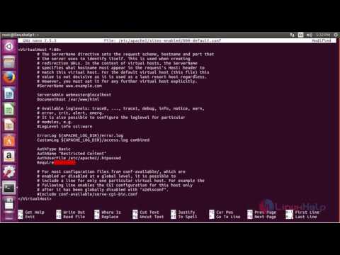 How to Setup Password Authentication with Apache in Ubuntu | LinuxHelp ...