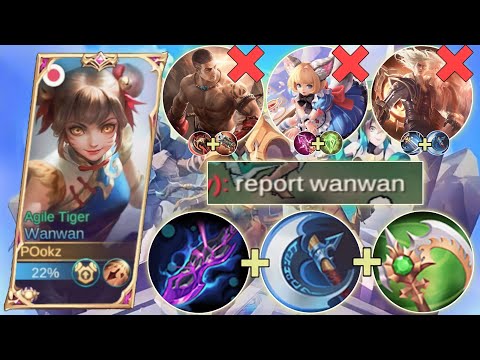 WANWAN INSPIRE + ATTACK SPEED BUILD IS SO INSANE ! (MUST WATCH) - MLBB