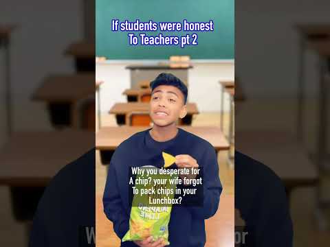 If students were honest to teachers pt2 💀 #shorts #viral