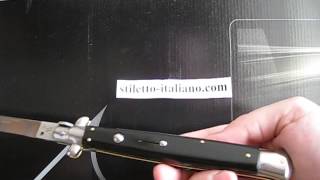 Stiletto 13" Plain Black acrylic Armando Beltrame