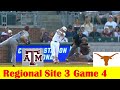 Texas vs #3 Texas A&M Baseball Highlights, 2024 NCAA Regional Site 3 Game 4