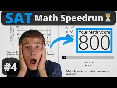 1590 SAT Scorer Speedruns Digital SAT Math - Test 4