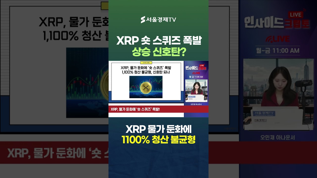 XRP '숏 스퀴즈' 폭발! 상승 신호탄 되나