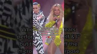Britney Spears perform but they turned off microphone
