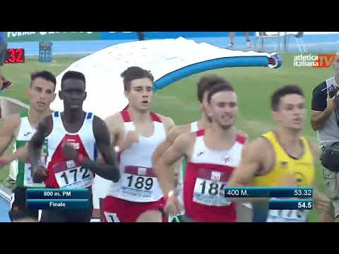 Camp. Italiano J/P Grosseto 2020 - Simone Barontini 800 mt. Finale
