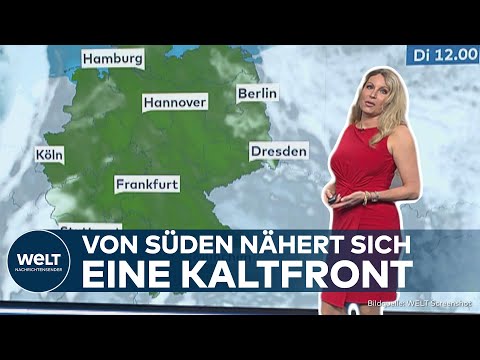 WETTER: Heißer Tag vor der Kaltfront — Sonnenschein und Gewitterwarnung für Deutschland