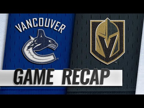 Fleury, Golden Knights blank Canucks