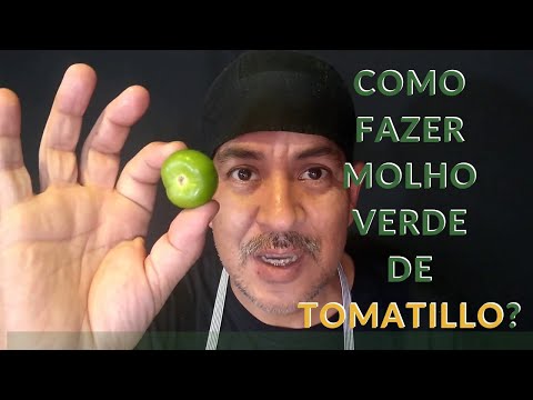 Como fazer molho verde mexicano TOMATILLO #MolhoMexicano