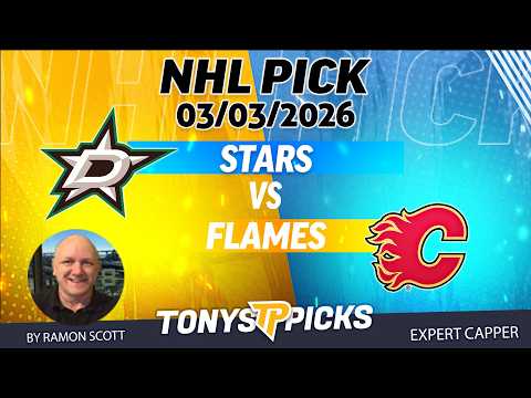 Stars vs. Flames NHL Betting Odds & Picks, 3/3/26 | Night Moves Show
