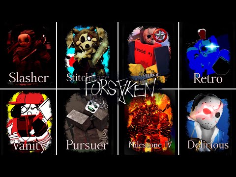 EVERY SLASHER SKIN WITH CUSTOM CHASE THEMES! | Forsaken