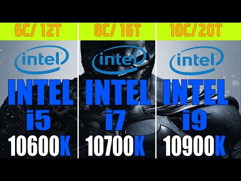 INTEL i5 10600K vs INTEL i7 10700K vs INTEL i9 10900K | PC GAMES TEST |
