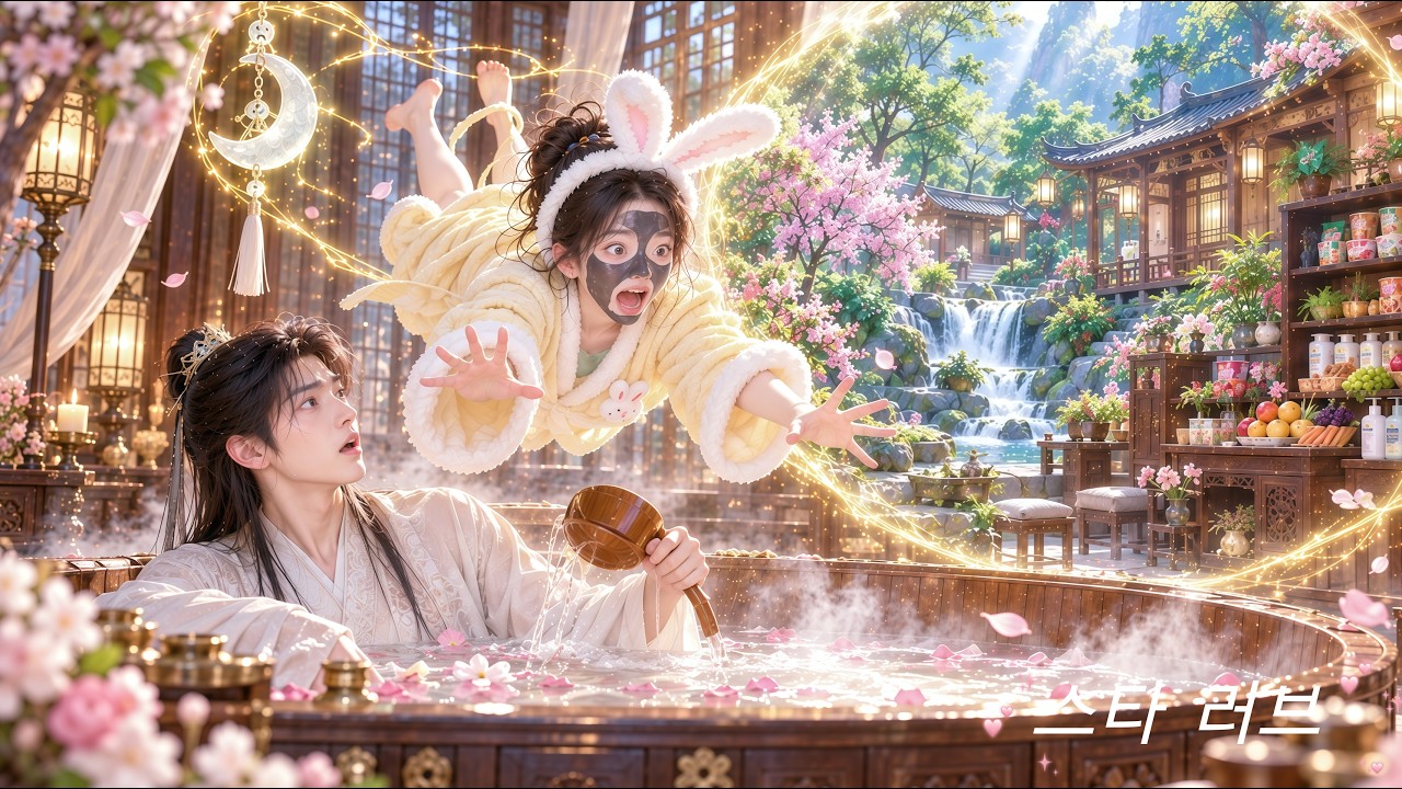 개인 공간을 갖고 환생! 혼자 편히 살려다 전송 사고로 목욕 중인 전쟁신과 마주쳐 운명의 사랑 시작!