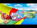 Jumping ENTIRE MAP From WATERSLIDE In GTA 5... (Mods)