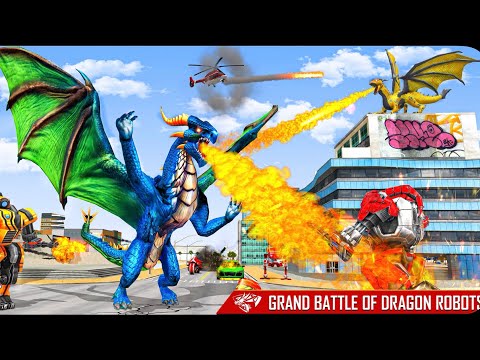 Dragon Robot Car Gameplay : Robot Car Transform : Robot Transformation Games 2021 gameplay