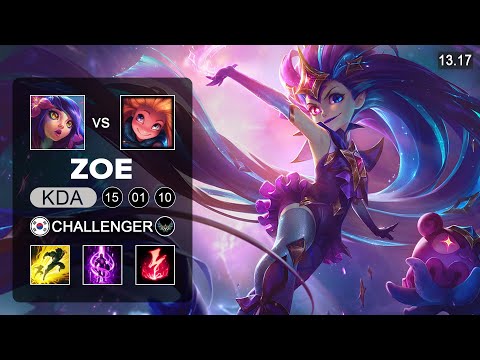 Zoe vs Neeko Mid - KR Challenger - Patch 13.17 Season 13