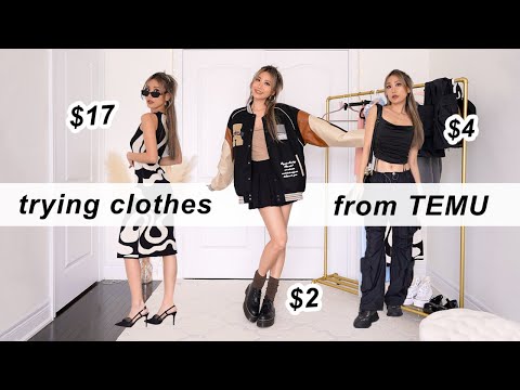 trying clothes from TEMU | affordable + trendy outfits under $50