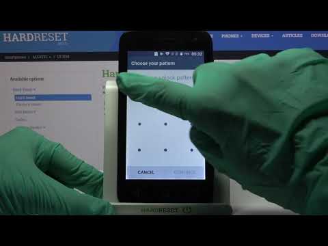 Add Lock Screen Method - ALCATEL U3 2018 & Security Settings