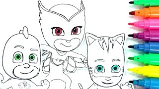 ROTULADORES MÁGICOS DE LOS PJ MASKS O HÉROES EN PIJAMAS CON DIBUJOS SORPRESA. color wonder PJ Masks.
