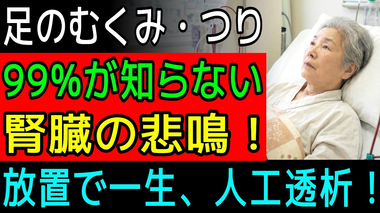 足の痺れ・かゆみ・つりは要注意！人工透析になる直前に出る「足の異変」