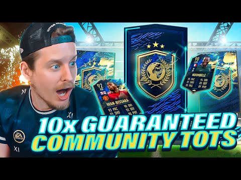 INSANE TOTS SBC?! 10X GUARANTEED COMMUNITY TOTS PACKS! FIFA 21 Ultimate Team