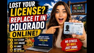How to replace a lost driver's license in Colorado online