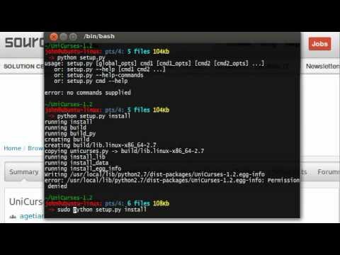 Python [curses] 01 Intro and Hello World