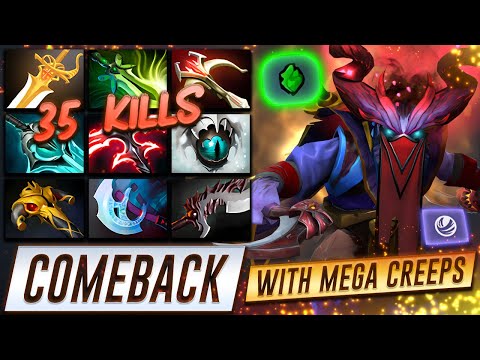 Riki Megacreeps Comeback 35 KILLS - Dota 2 Pro Gameplay [Watch & Learn]